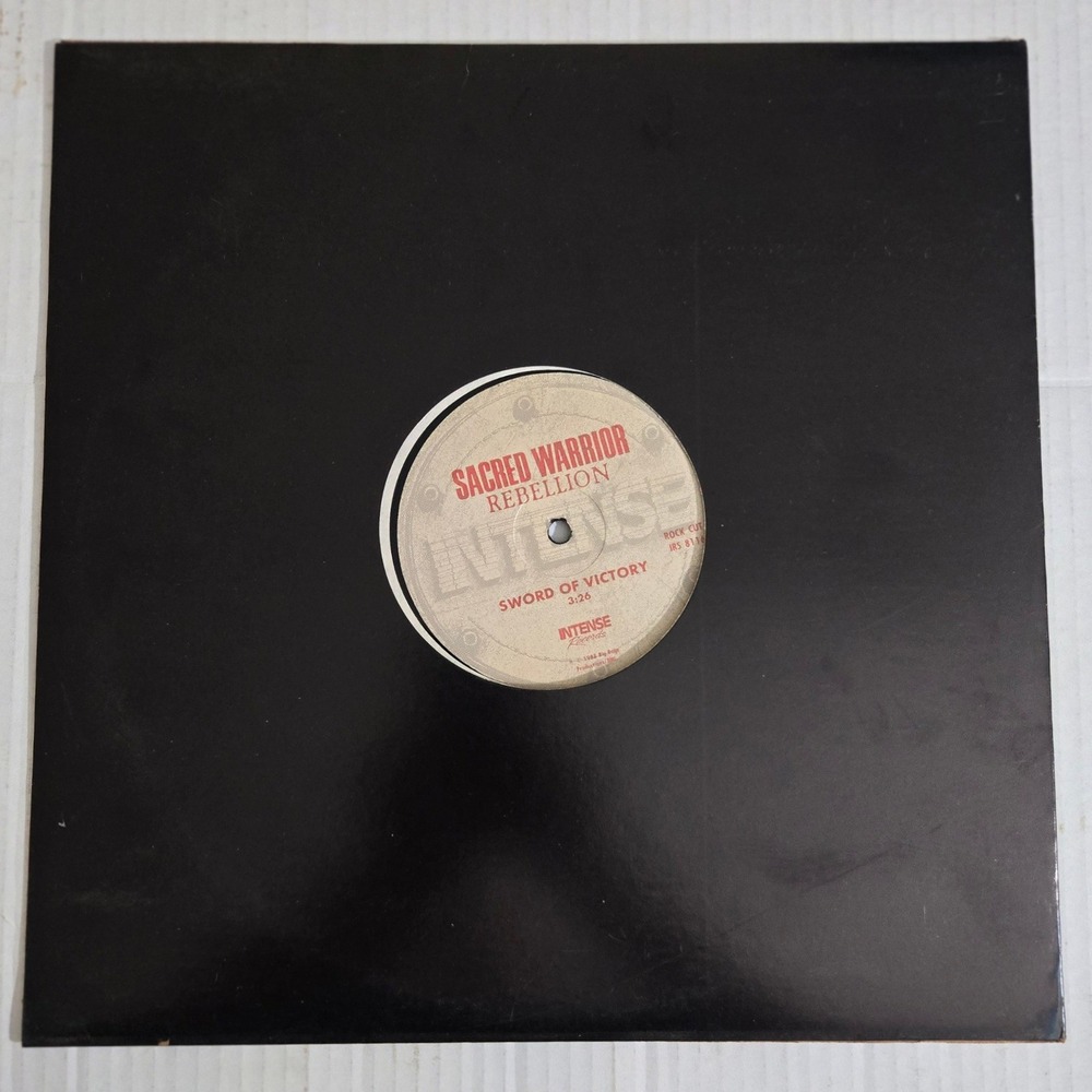 Sacred Warrior Rebellion Promo Vinyl 12 Single Intense 1988 Metal Vintage